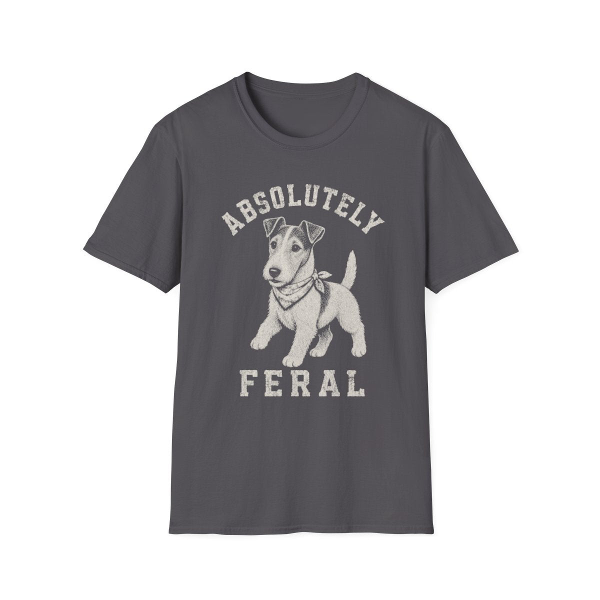 Bandana Australian Terrier Tee - Charcoal