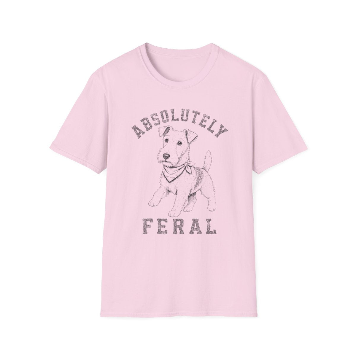 Bandana Australian Terrier Tee - Light Pink
