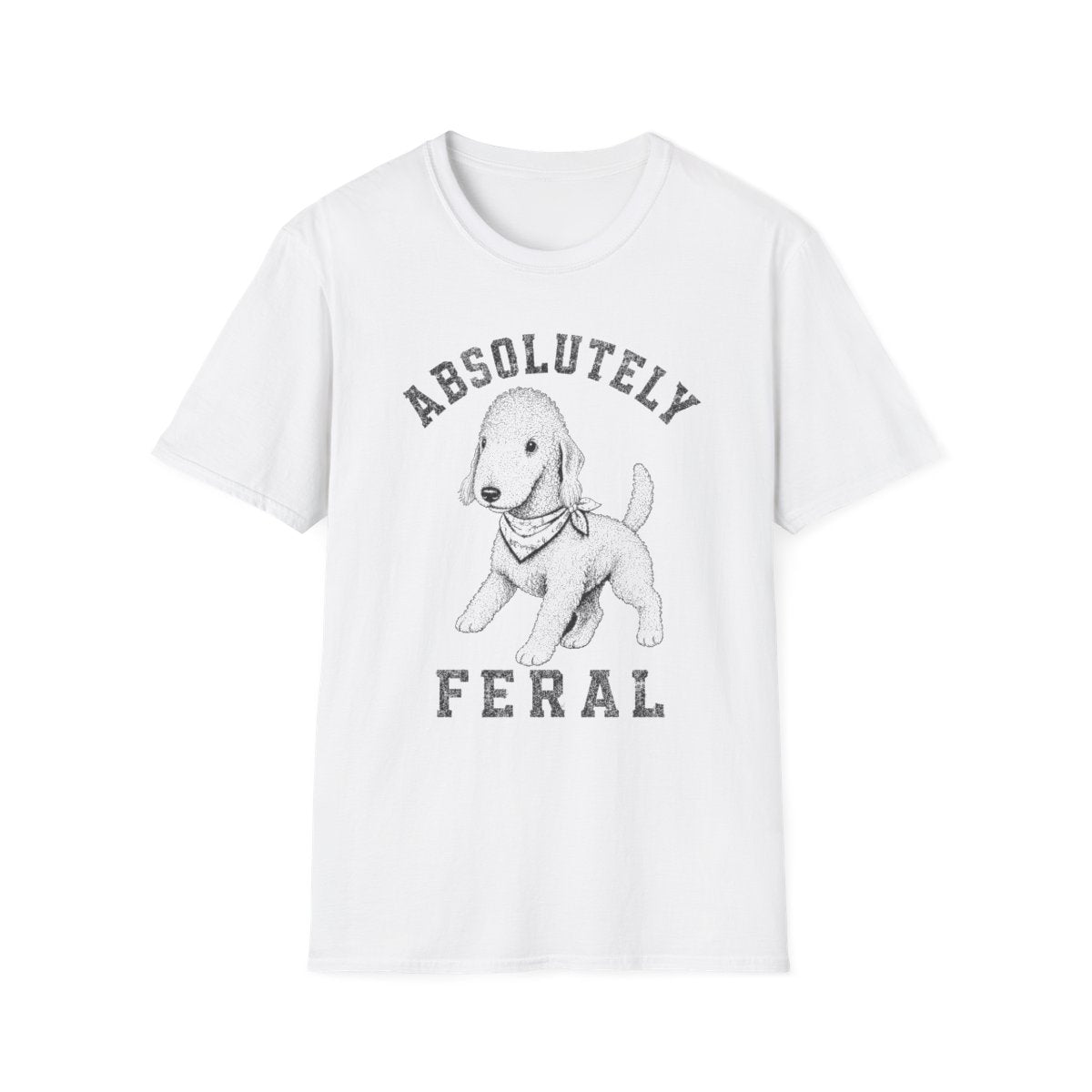 Bandana Bedlington Terrier Tee - White