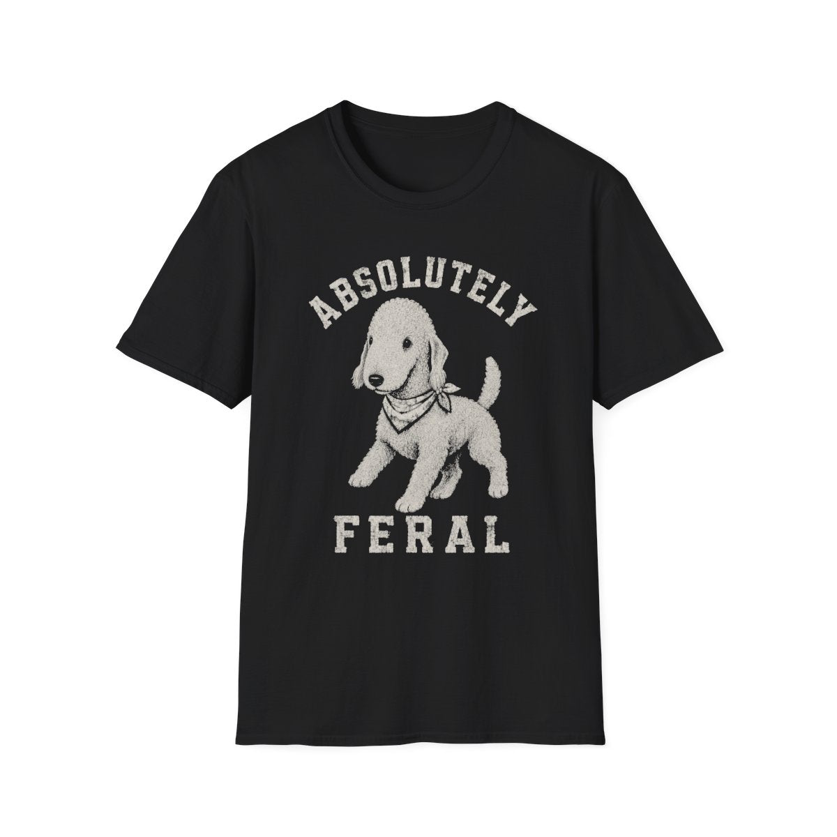 Bandana Bedlington Terrier Tee - Black