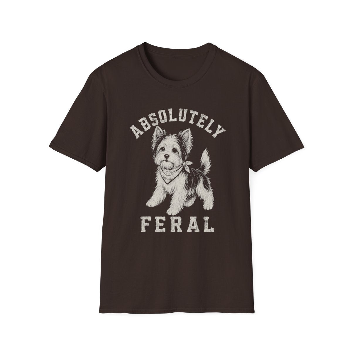 Bandana Biewer Terrier Tee - Dark Chocolate