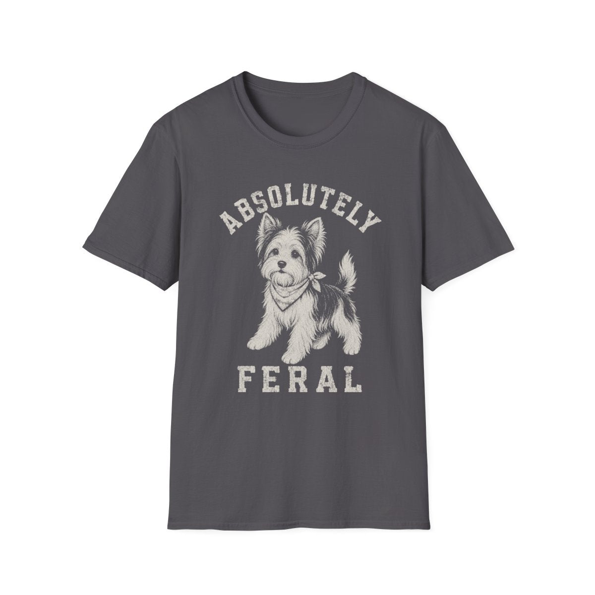 Bandana Biewer Terrier Tee - Charcoal