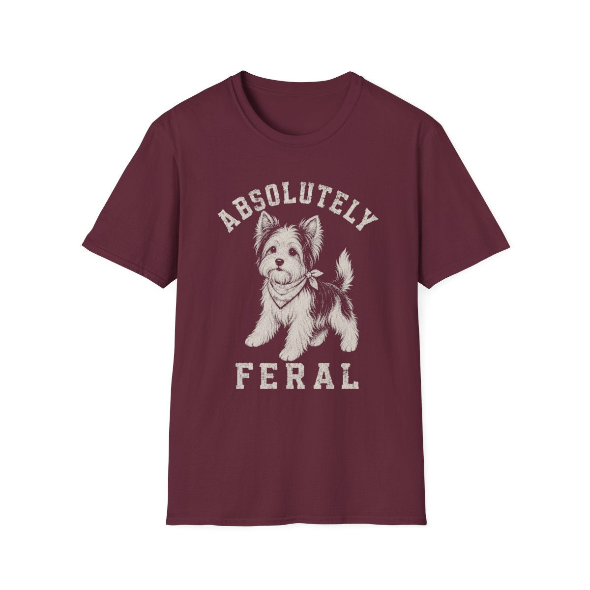 Bandana Biewer Terrier Tee - Maroon