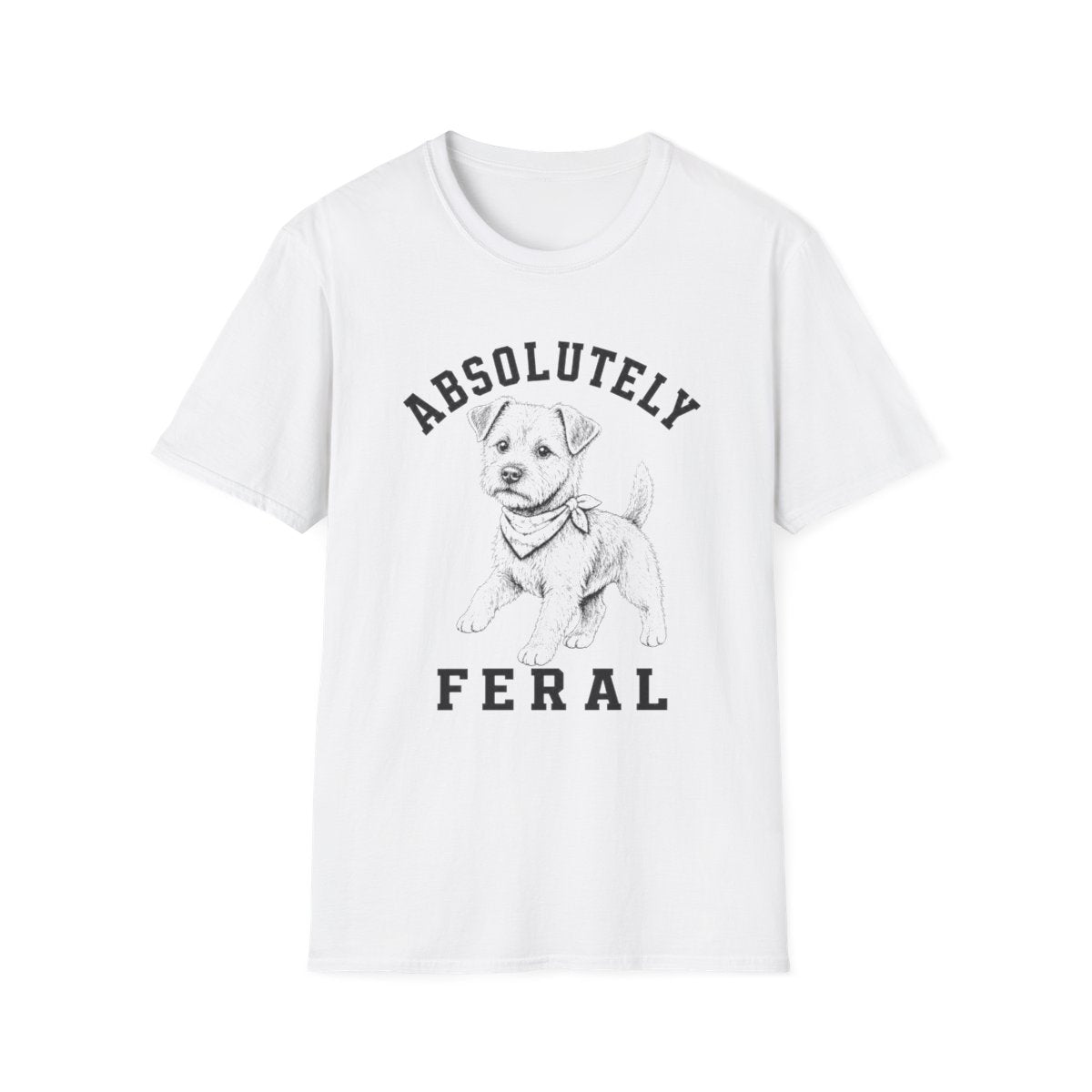 Bandana Border Terrier Tee - White