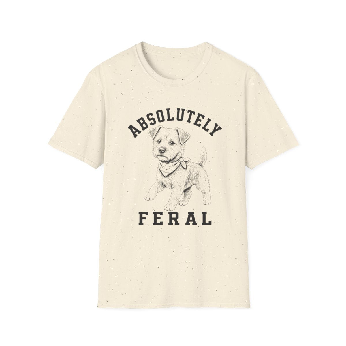 Bandana Border Terrier Tee - Natural