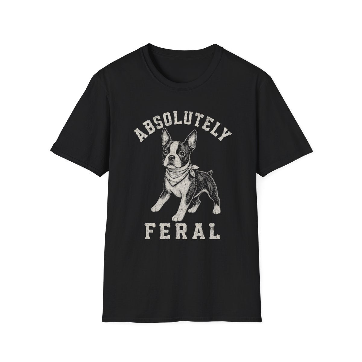 Bandana Boston Terrier Tee - Black