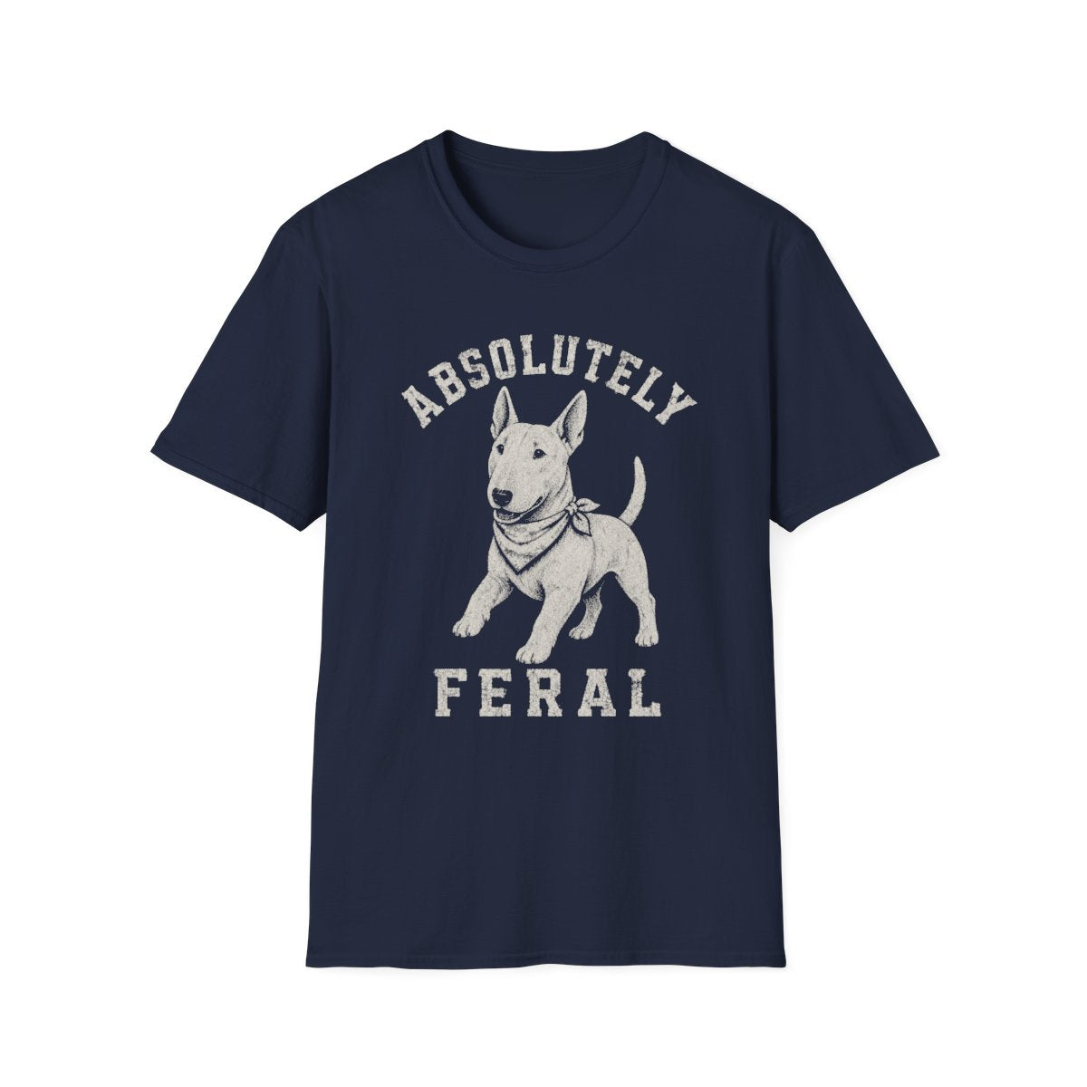 Bandana Bull Terrier Tee - Navy