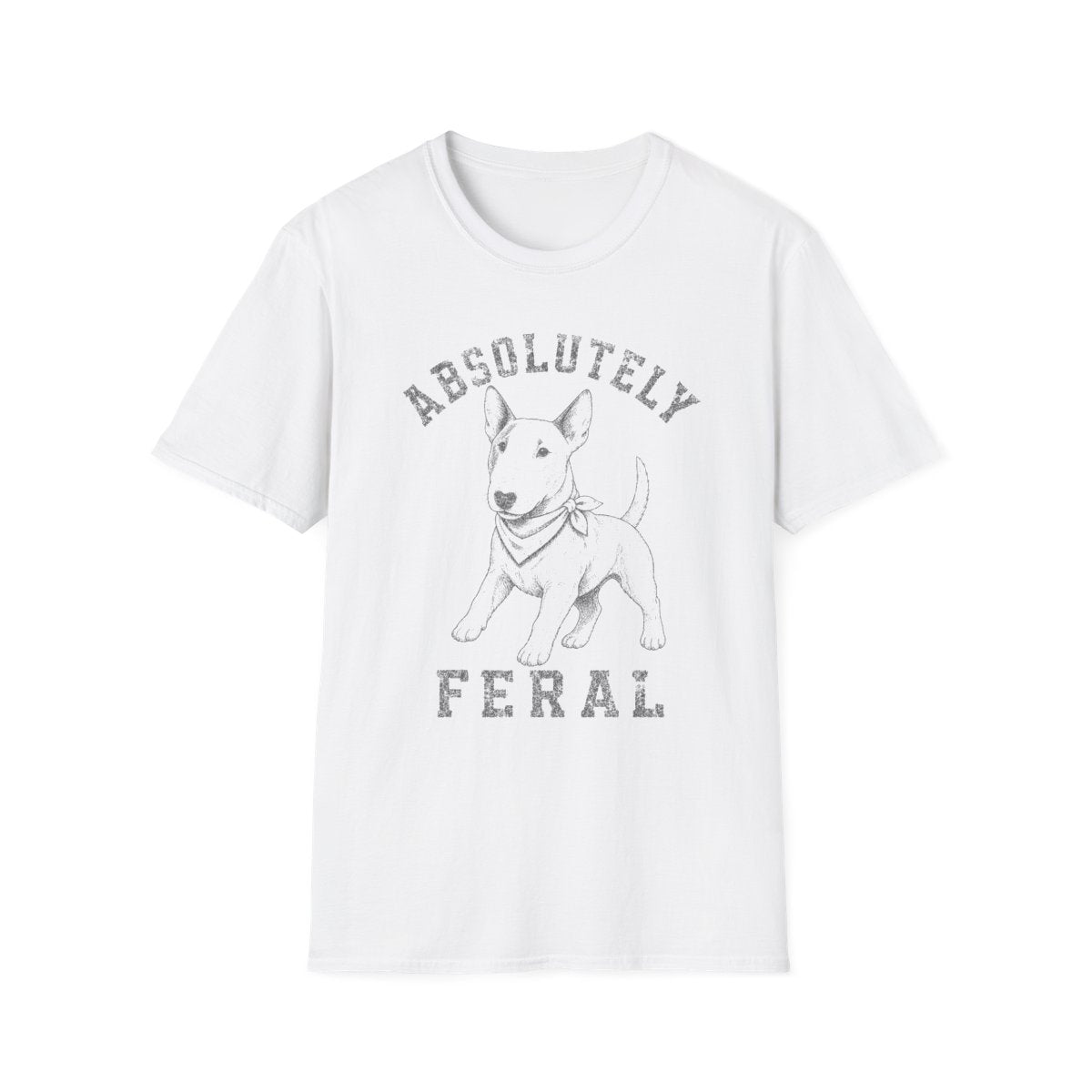 Bandana Bull Terrier Tee - White