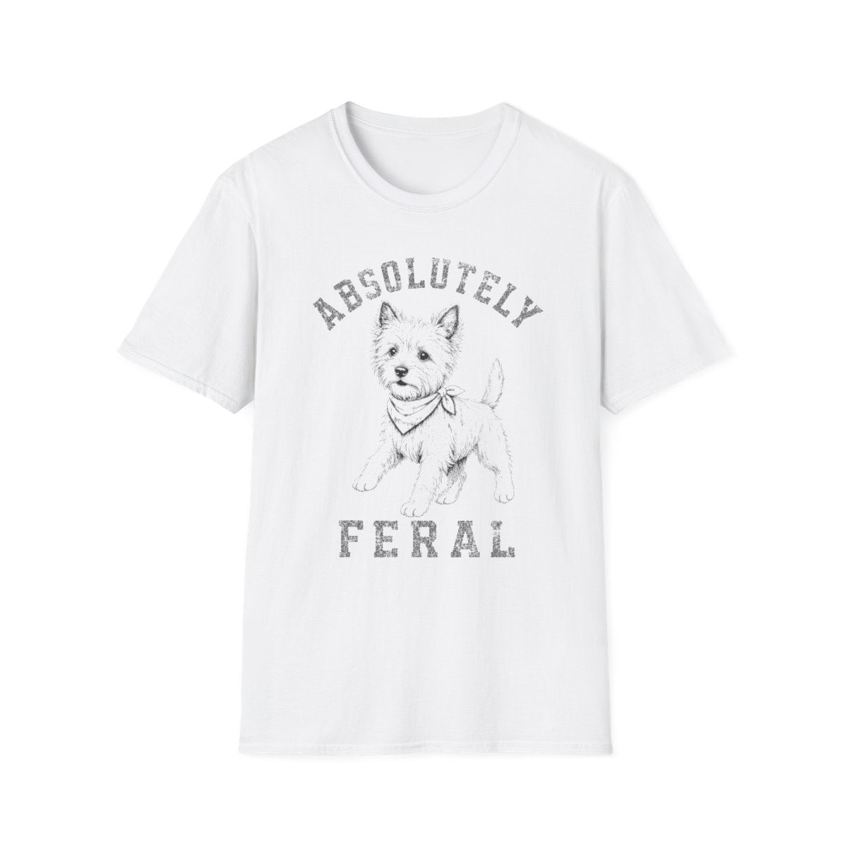 Bandana Cairn Terrier Tee - White