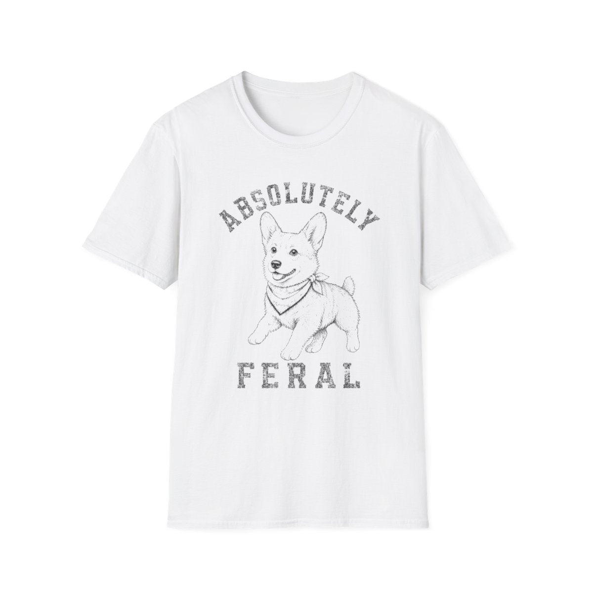 Bandana Corgi Tee - White