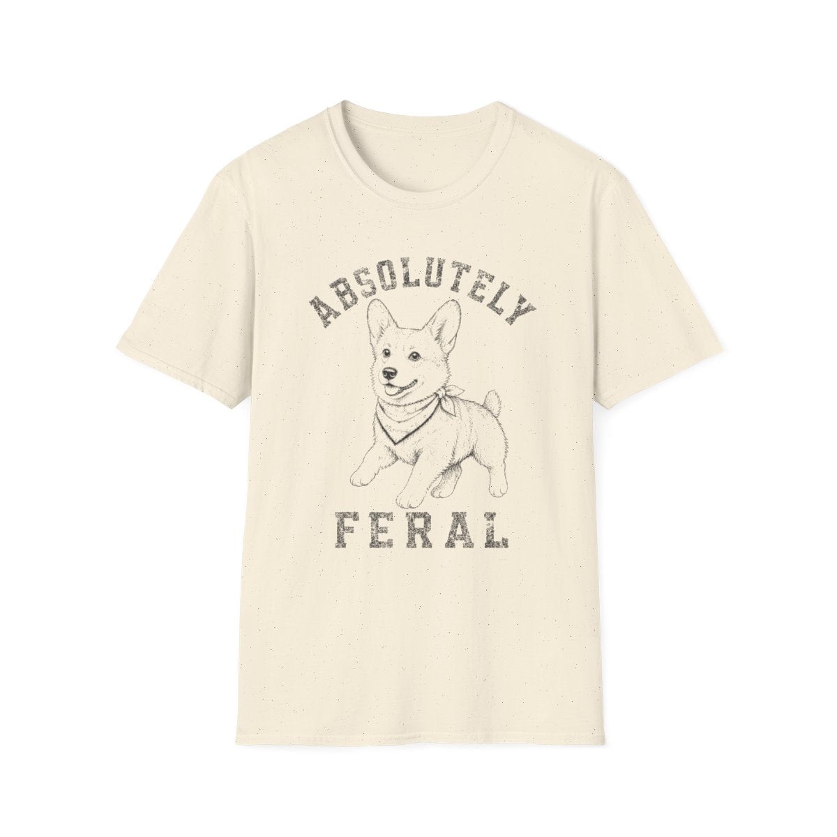 Bandana Corgi Tee - Natural