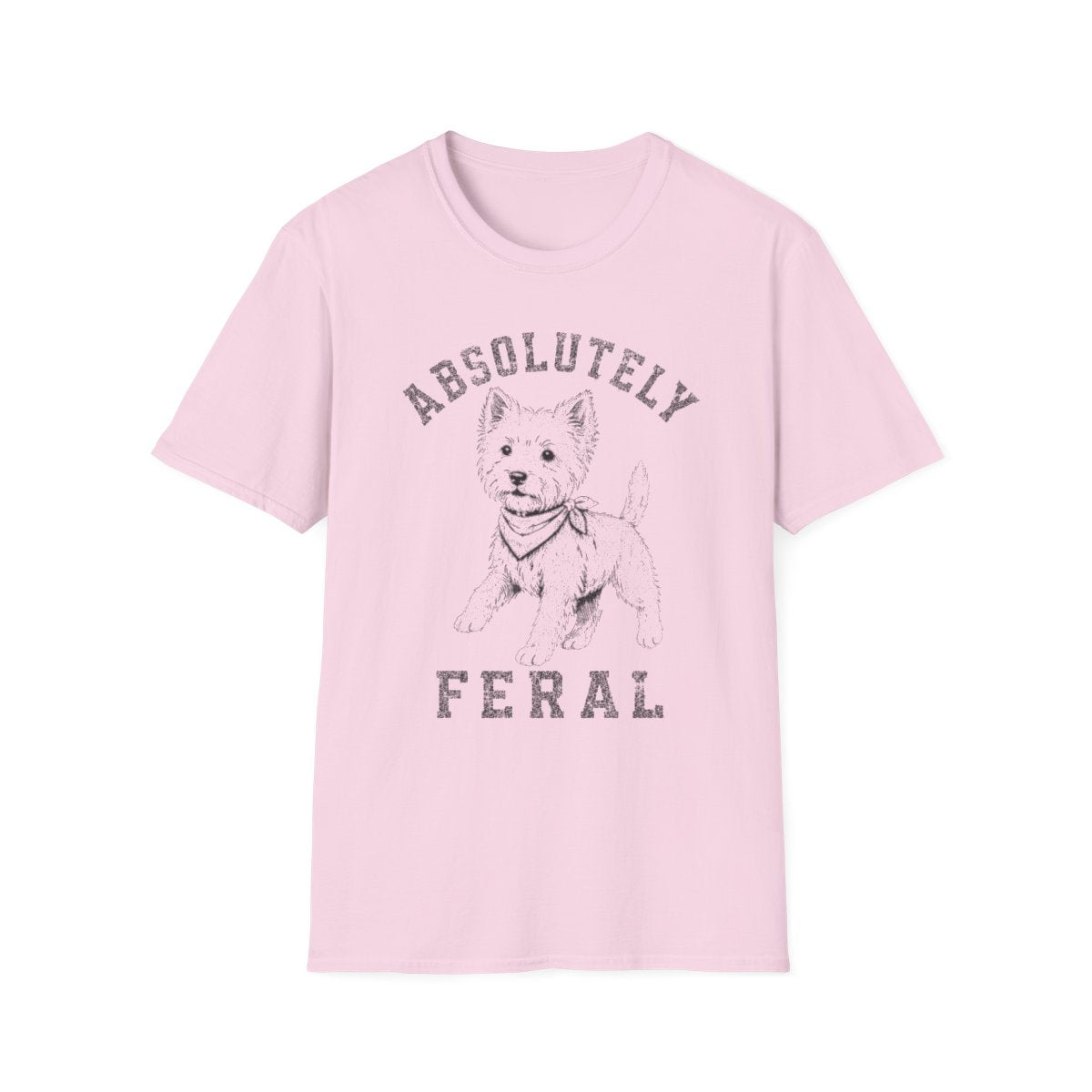 Bandana Dachshund Tee - Light Pink