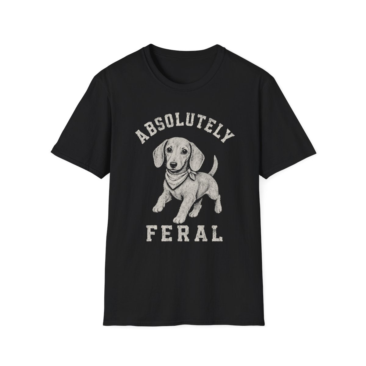 Bandana Dachshund Tee - Black