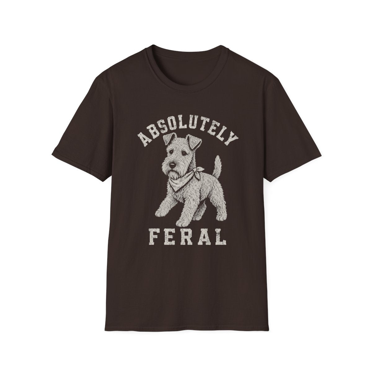 Bandana Dandie Dinmont Terrier Tee - Dark Chocolate