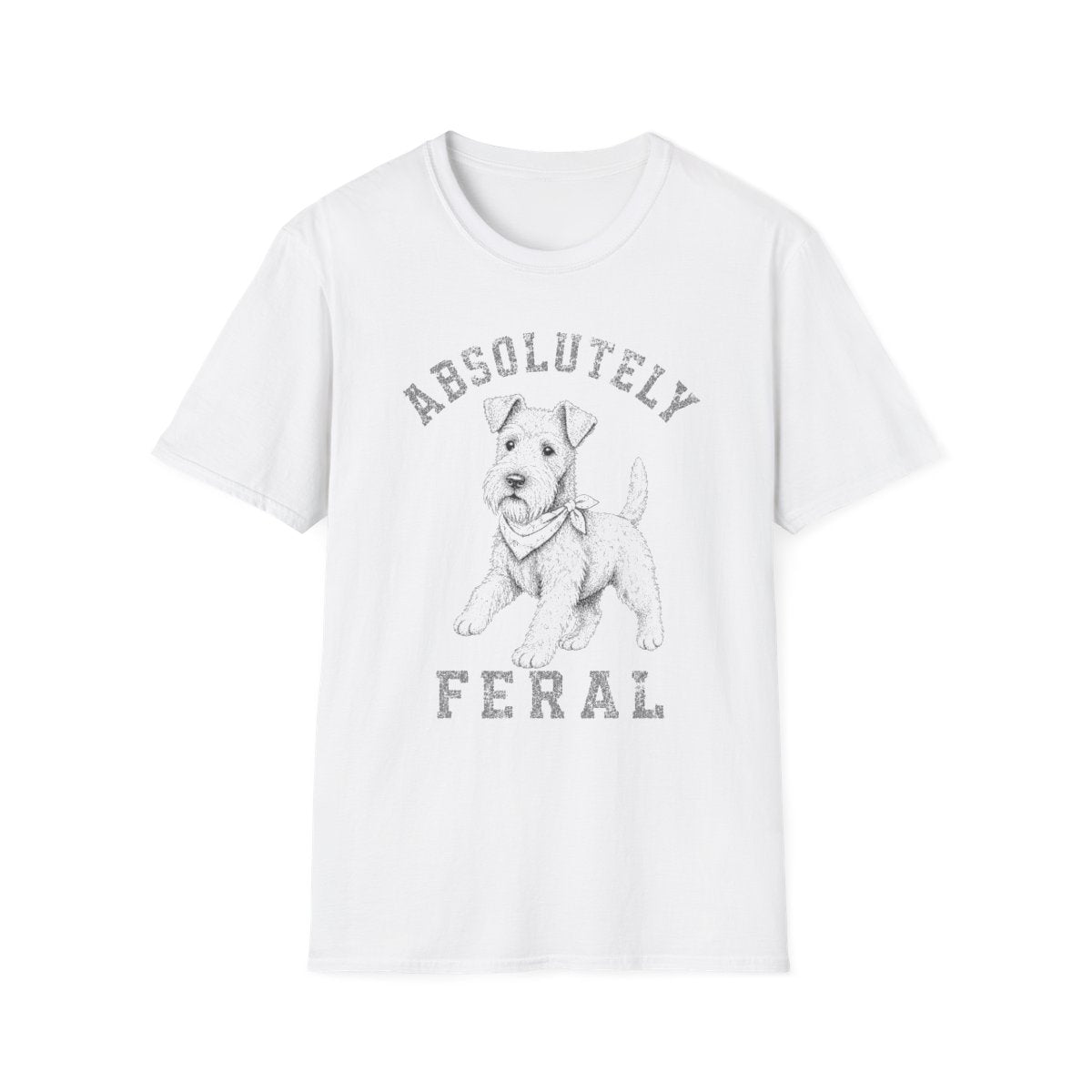 Bandana Dandie Dinmont Terrier Tee - White