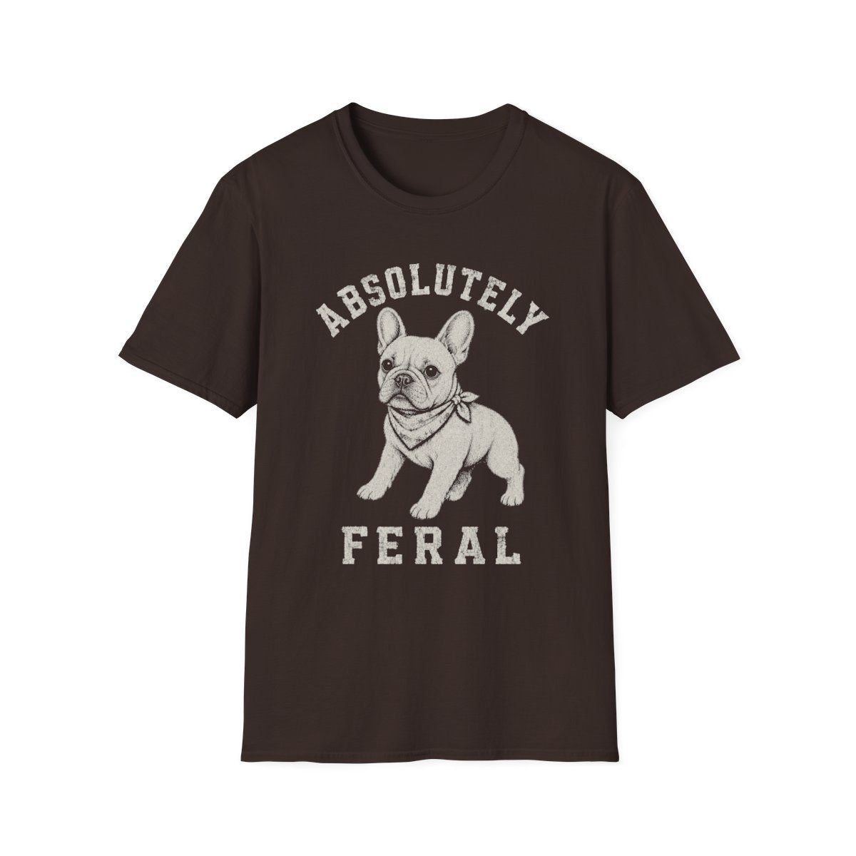 Bandana French Bulldog Tee - Dark Chocolate