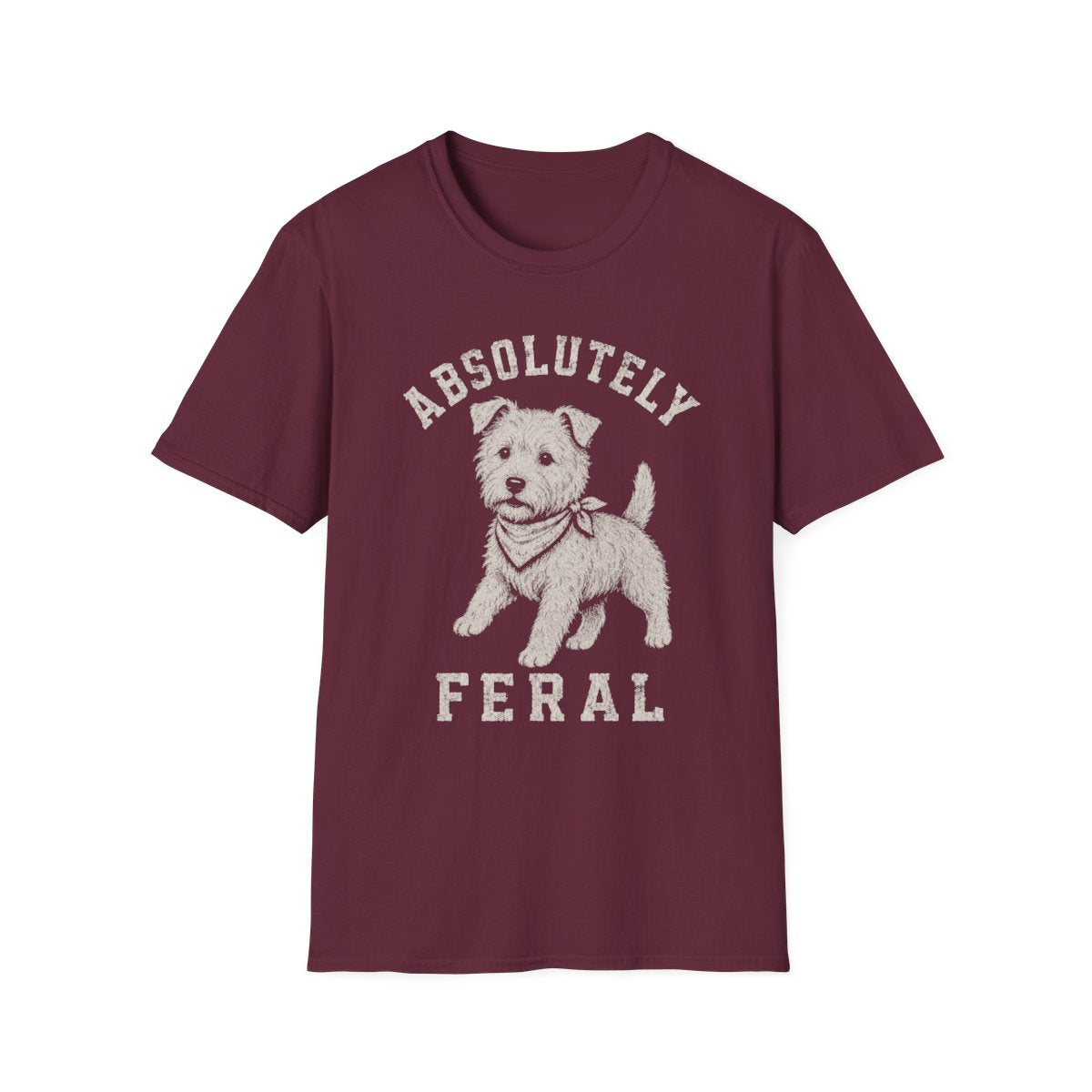 Bandana Glen of Imaal Terrier Tee - Maroon