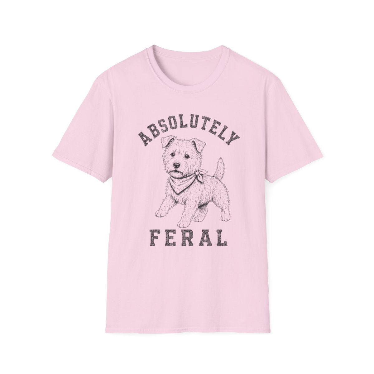 Bandana Glen of Imaal Terrier Tee - Light Pink