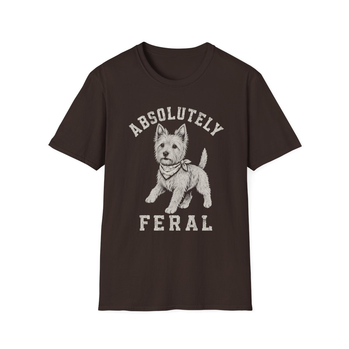 Bandana Irish Terrier Tee - Dark Chocolate