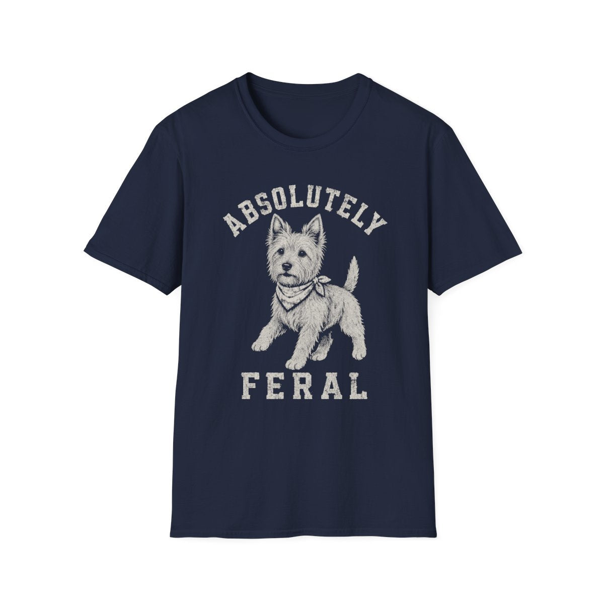 Bandana Irish Terrier Tee - Navy