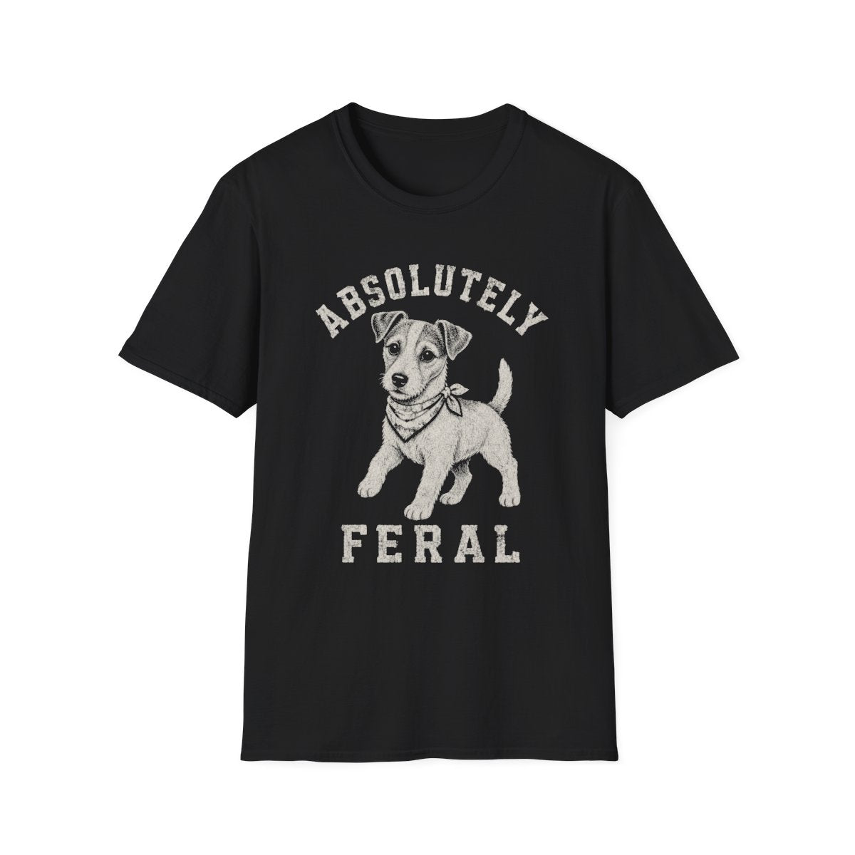 Bandana Jack Russell Terrier Tee - Black