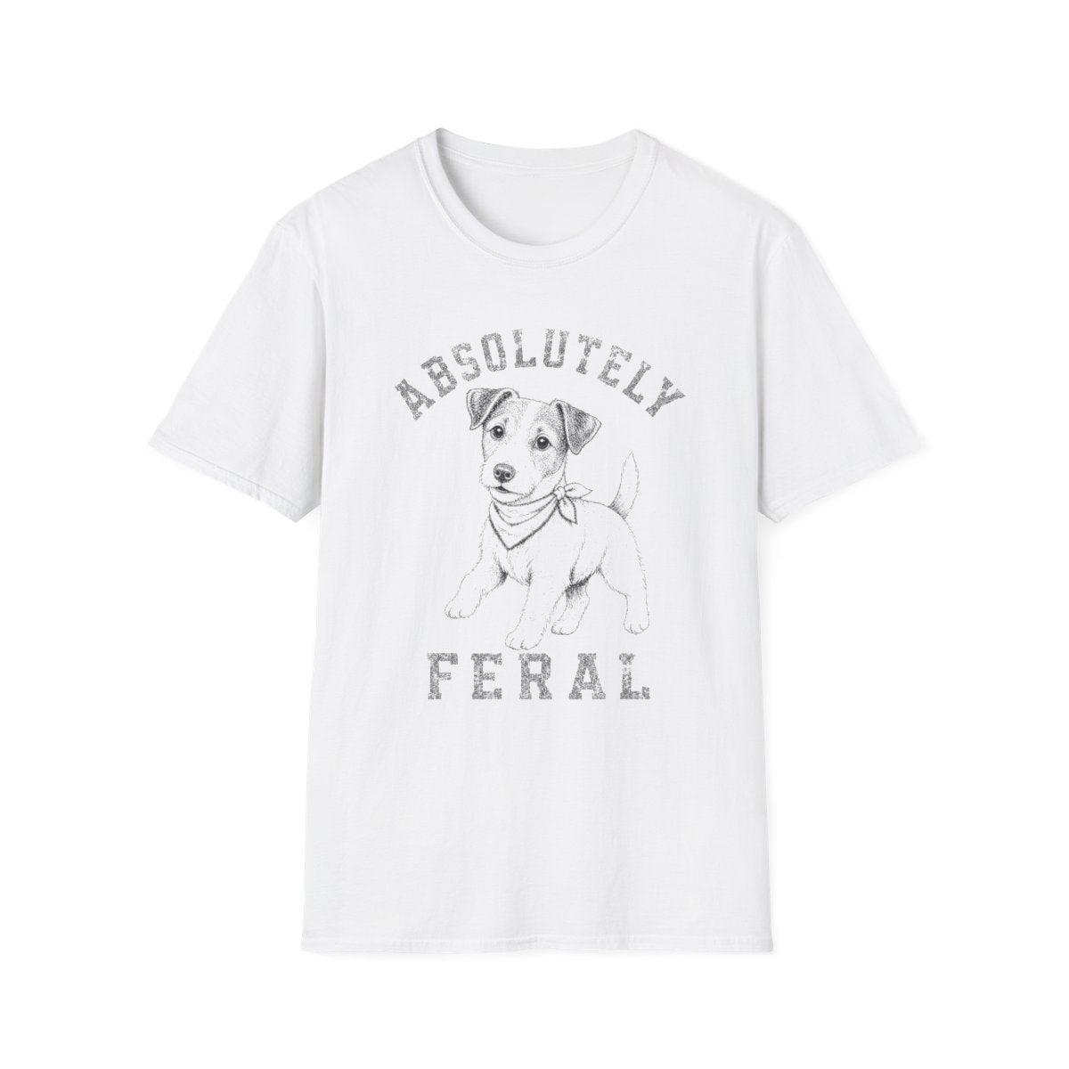 Bandana Jack Russell Terrier Tee - White