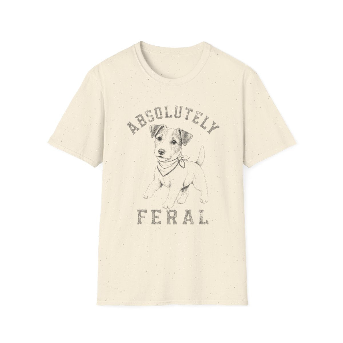 Bandana Jack Russell Terrier Tee - Natural