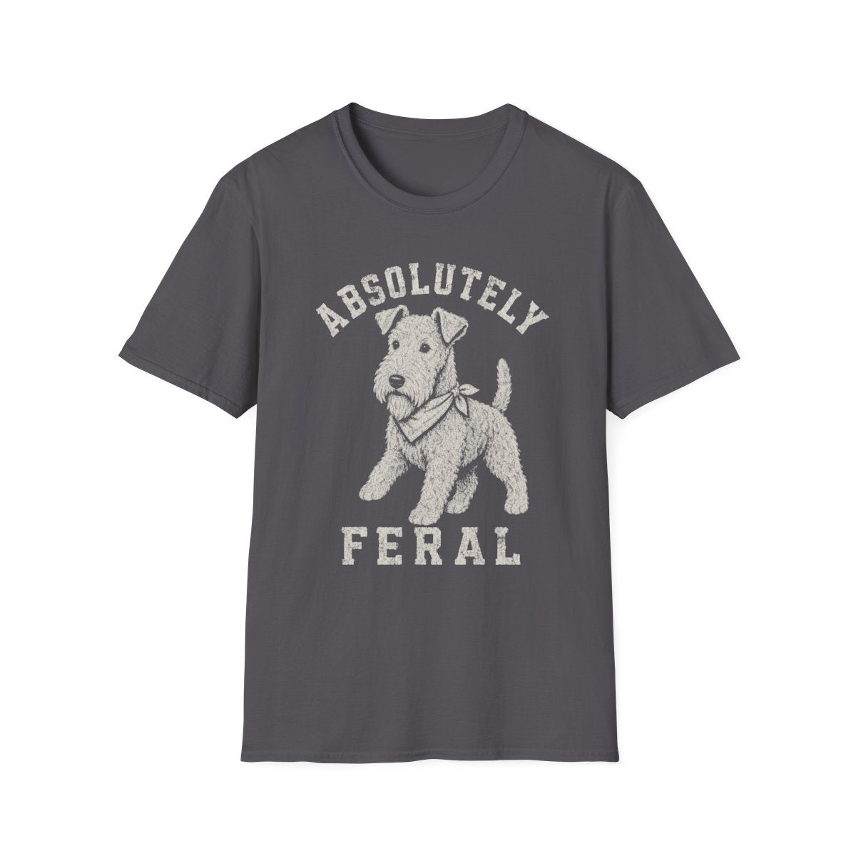 Bandana Kerry Blue Terrier Tee - Charcoal