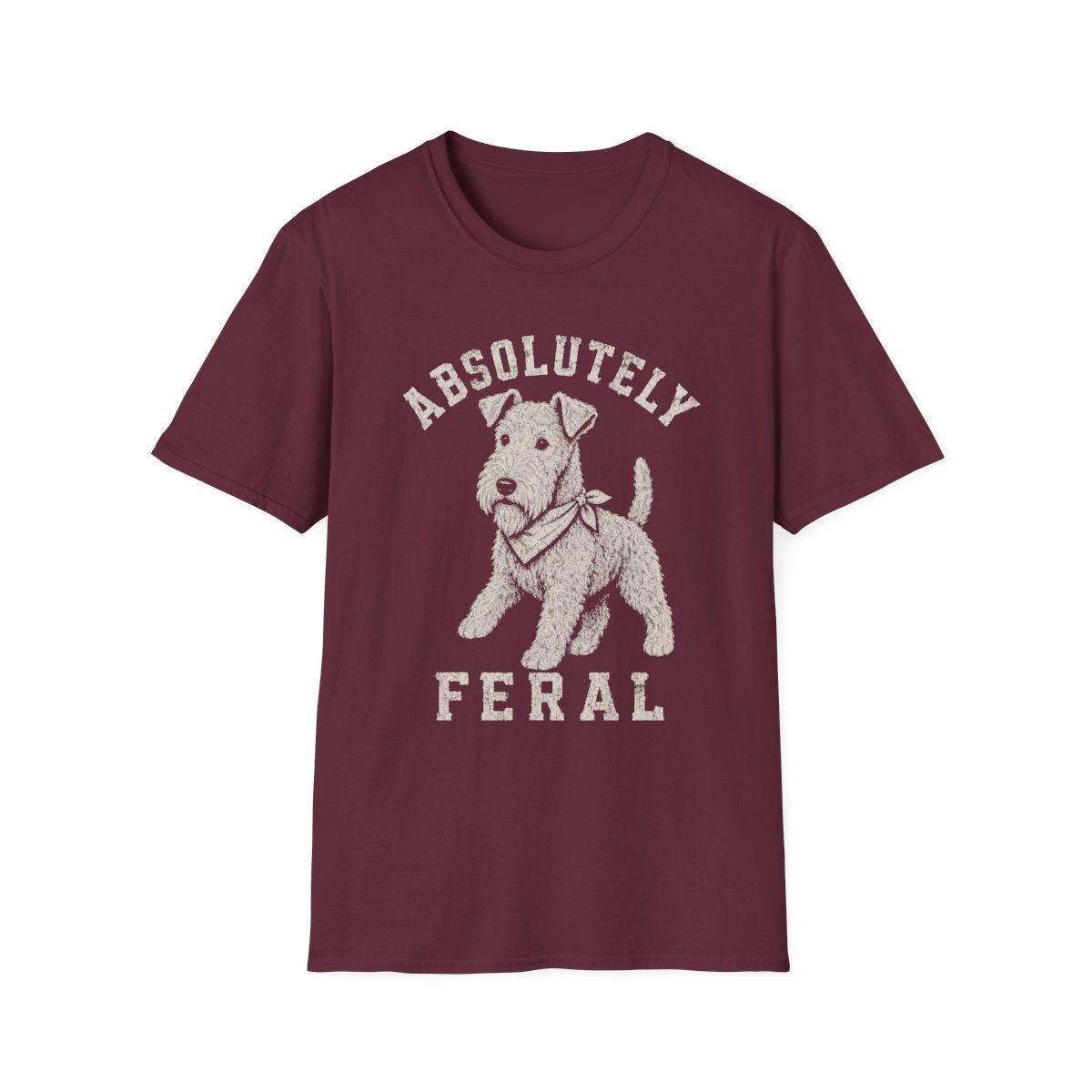 Bandana Kerry Blue Terrier Tee - Maroon