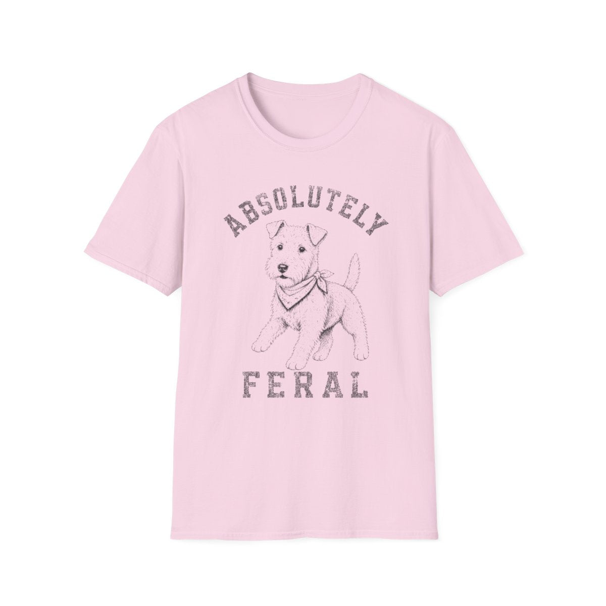 Bandana Lakeland Terrier Tee - Light Pink