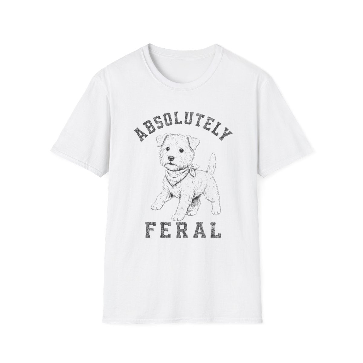 Bandana Norfolk Terrier Tee - White