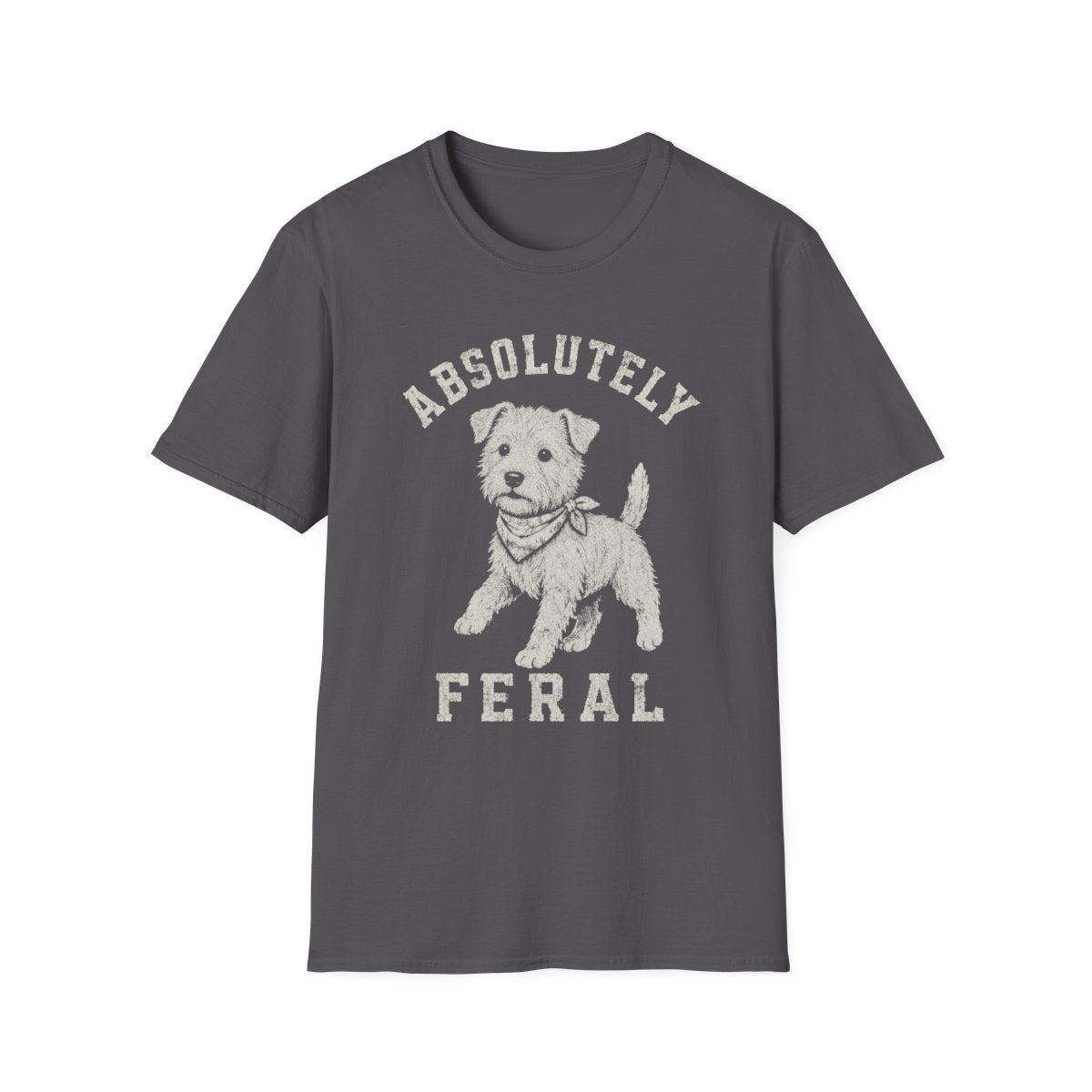 Bandana Norfolk Terrier Tee - Charcoal
