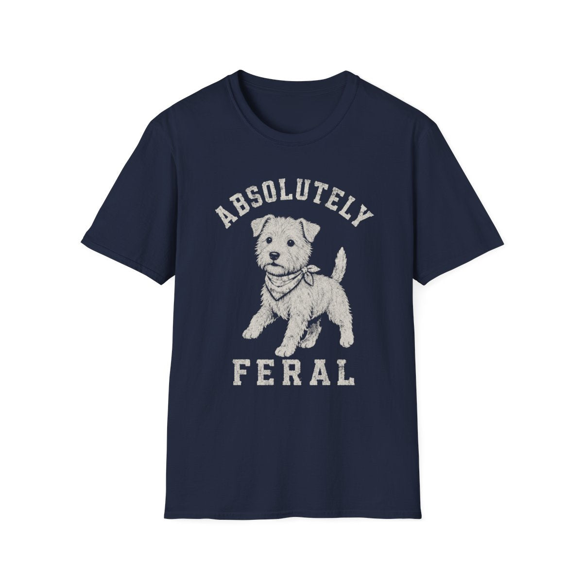 Bandana Norfolk Terrier Tee - Navy