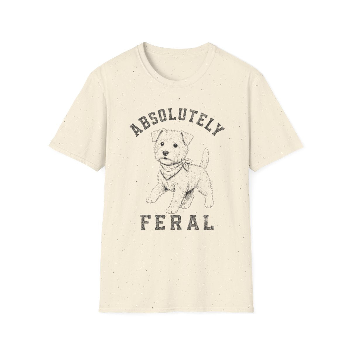 Bandana Norfolk Terrier Tee - Natural