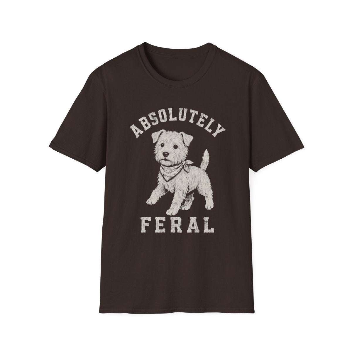 Bandana Norfolk Terrier Tee - Dark Chocolate