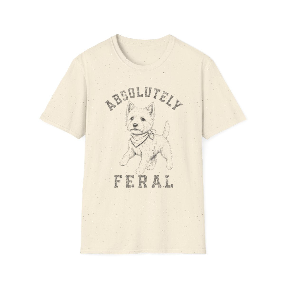 Bandana Norwich Terrier Tee - Natural
