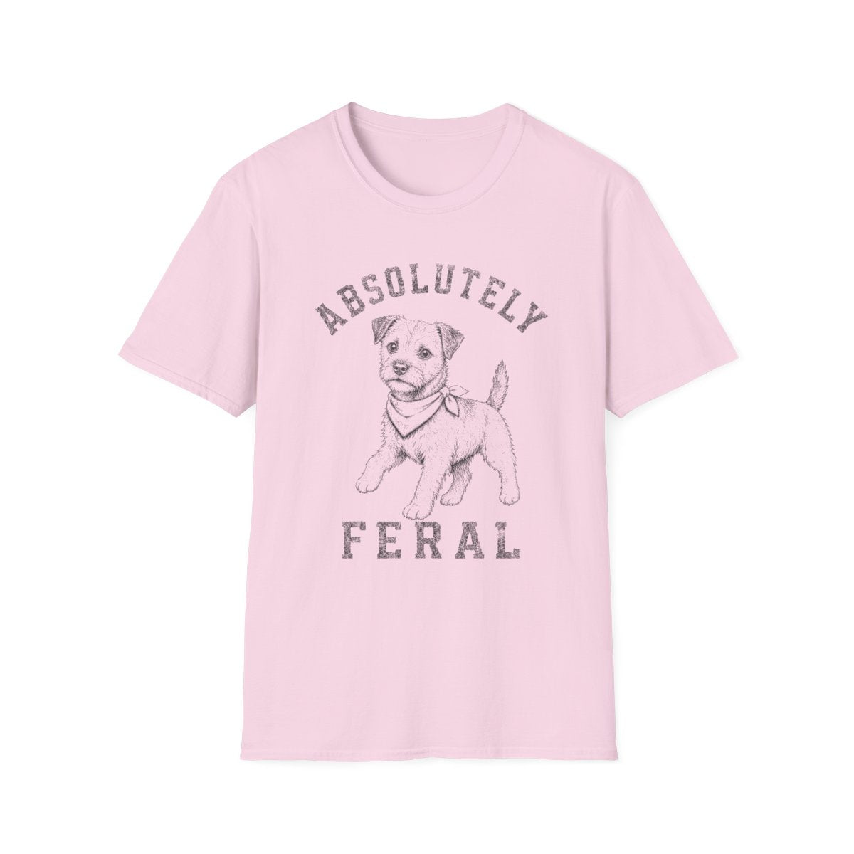 Bandana Parson Russell Terrier Tee - Light Pink