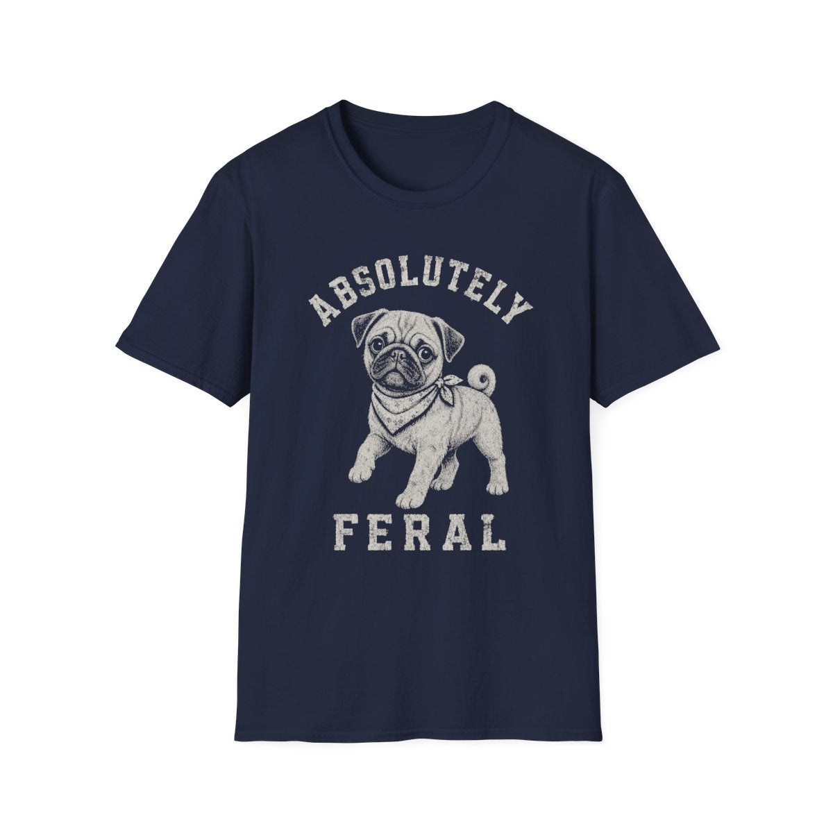 Bandana Pug Tee - Navy