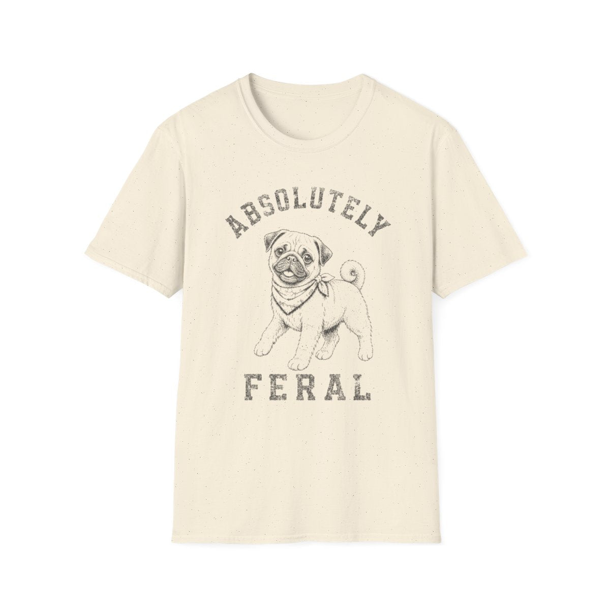 Bandana Pug Tee - Natural