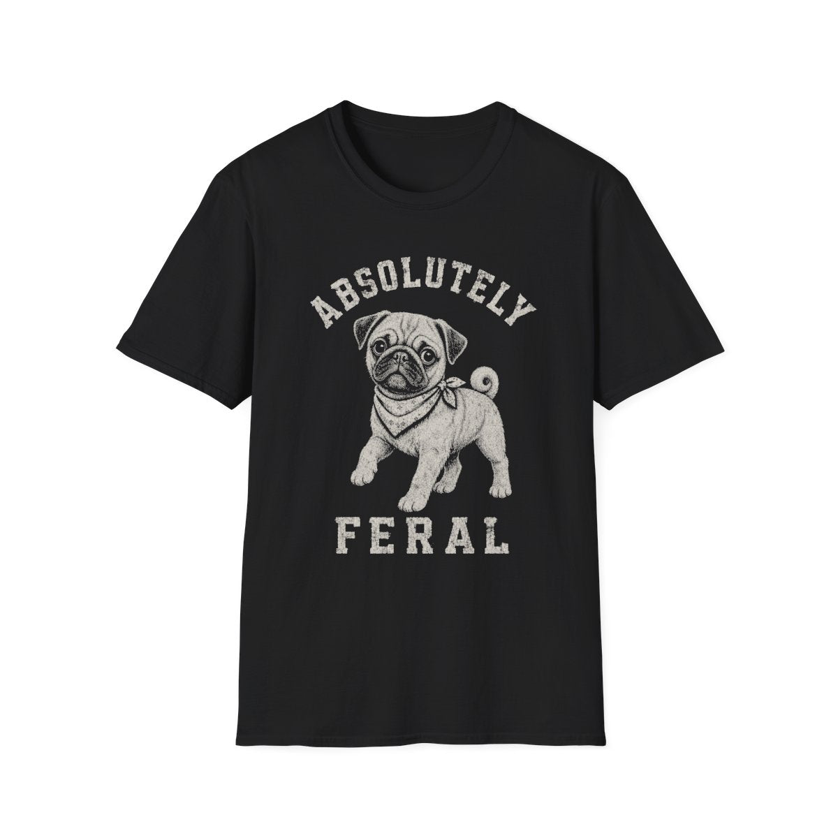 Bandana Pug Tee - Black