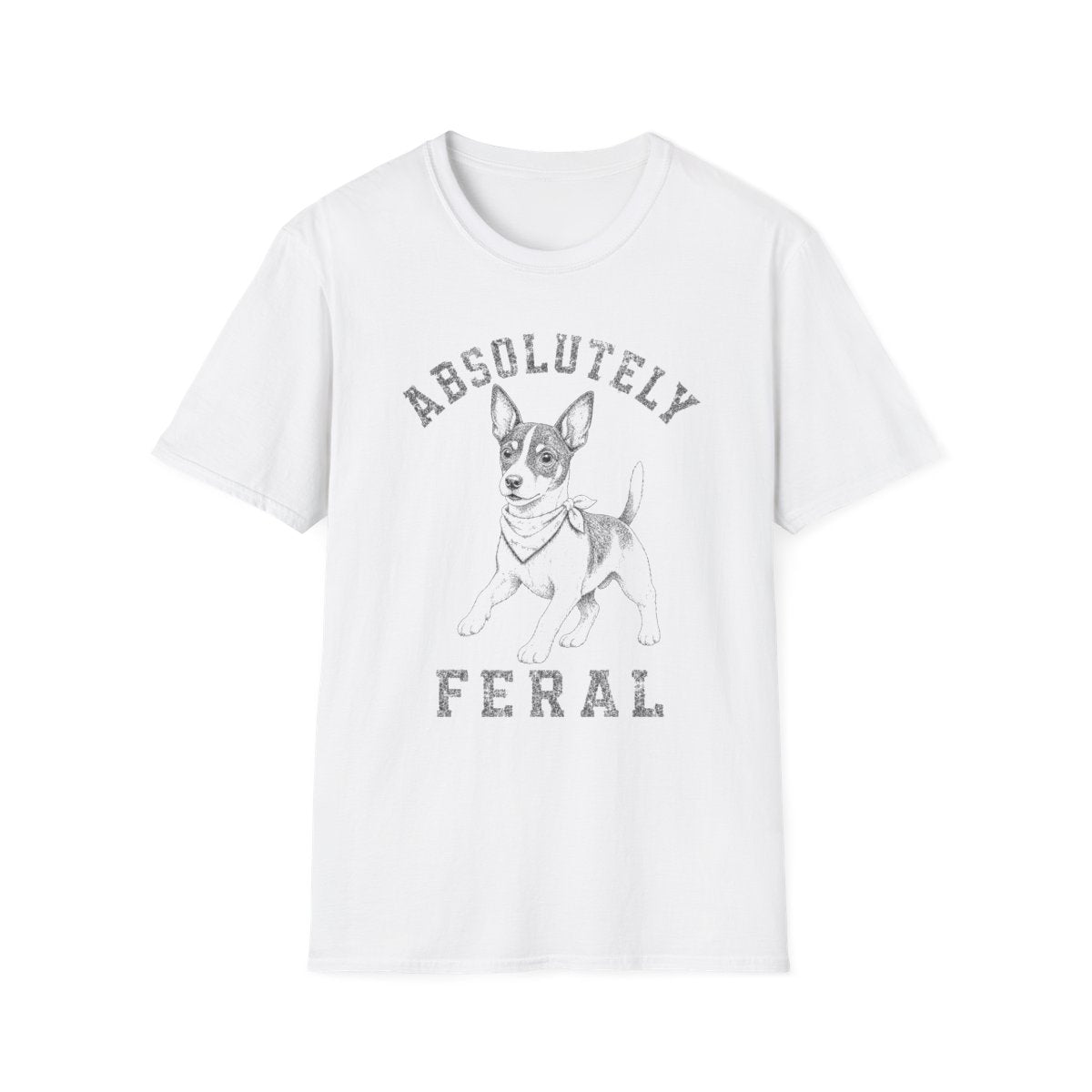 Bandana Rat Terrier Tee - White