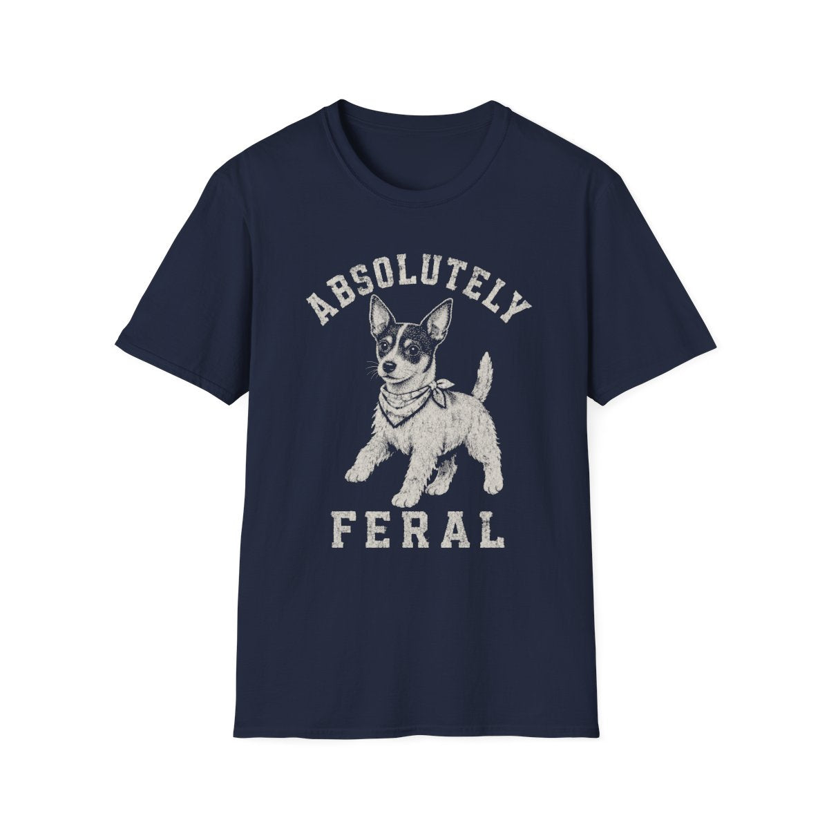 Bandana Rat Terrier Tee - Navy