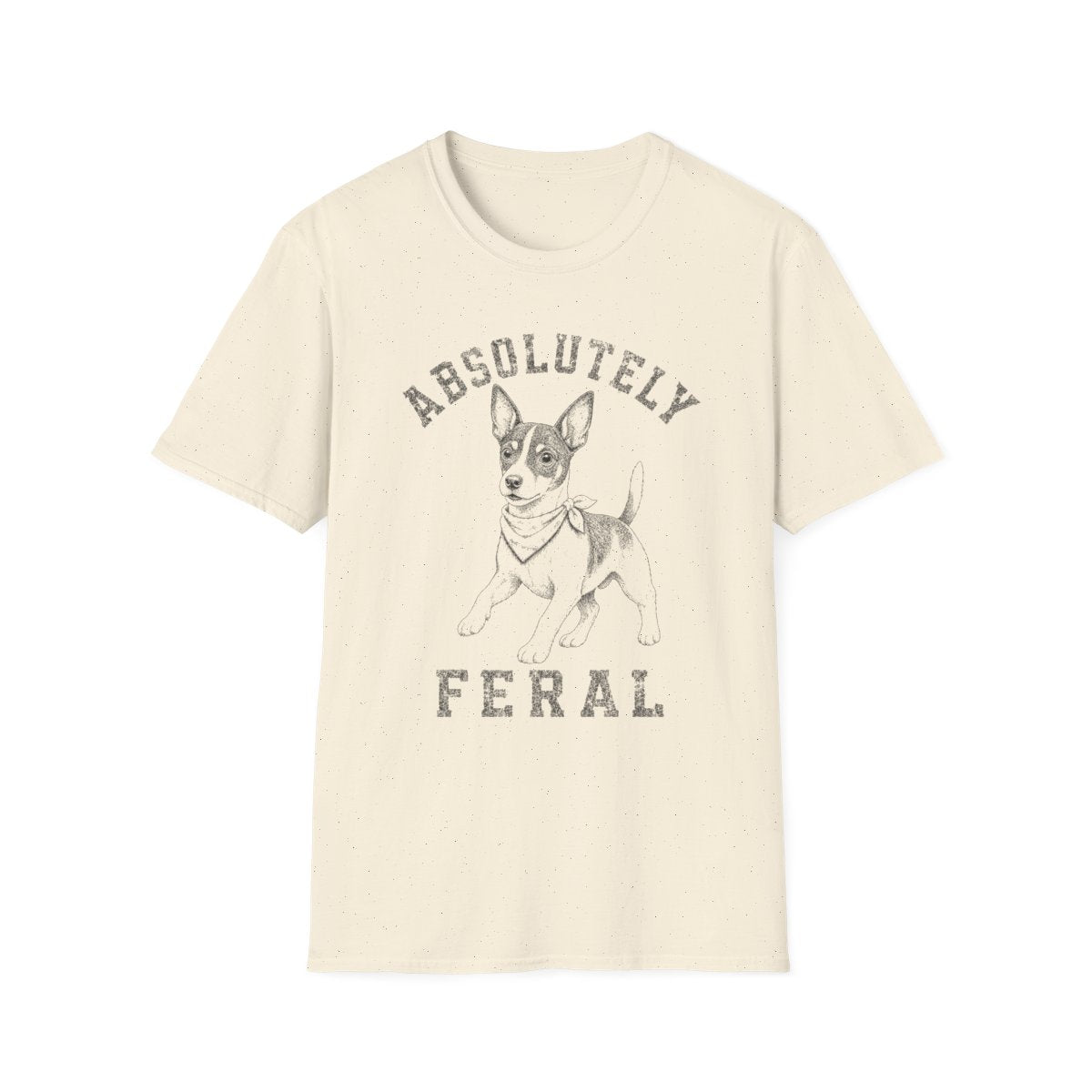 Bandana Rat Terrier Tee - Natural
