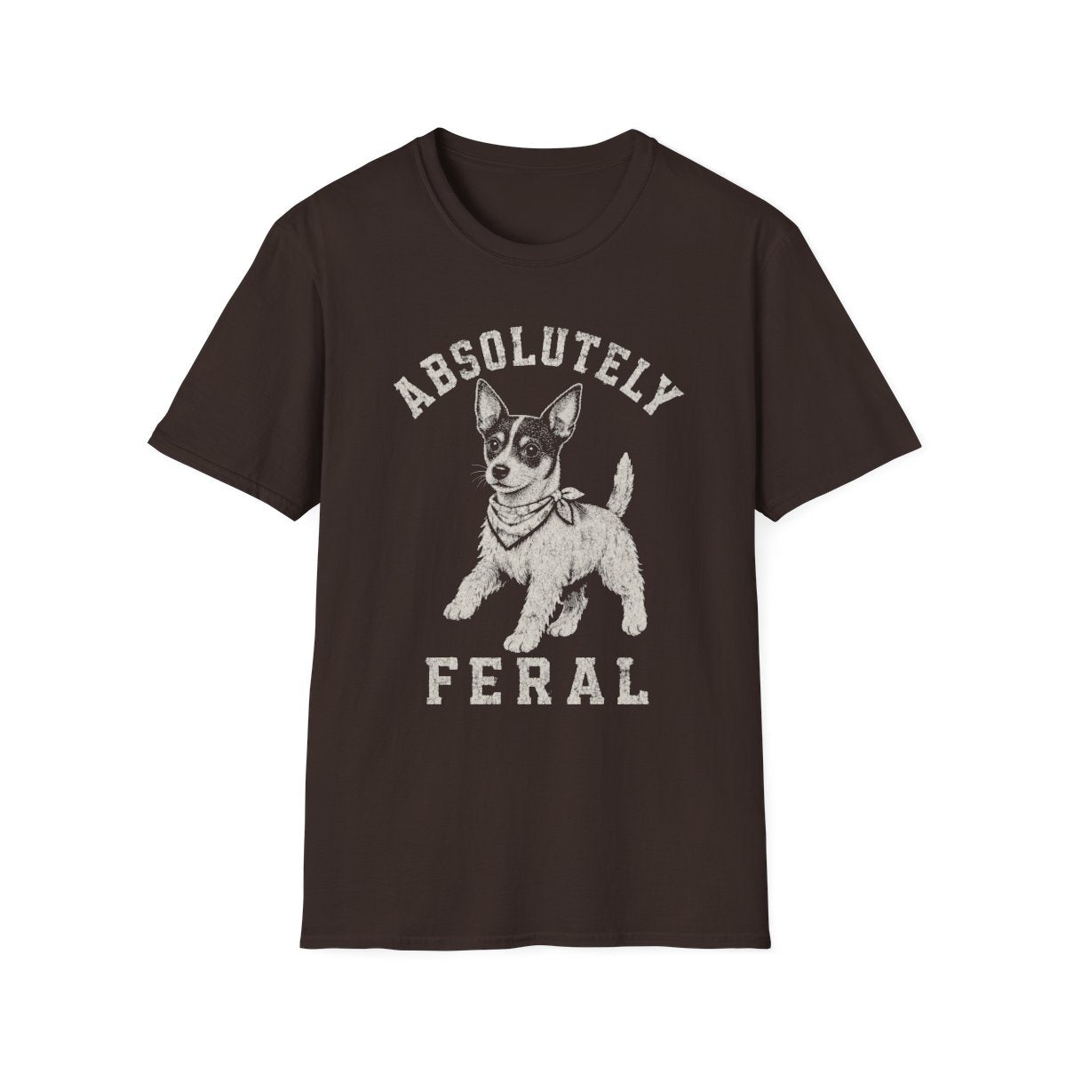 Bandana Rat Terrier Tee - Dark Chocolate