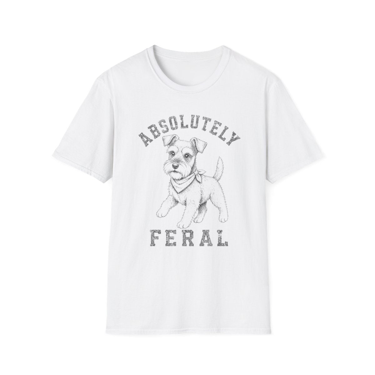 Bandana Schnauzer Tee - White
