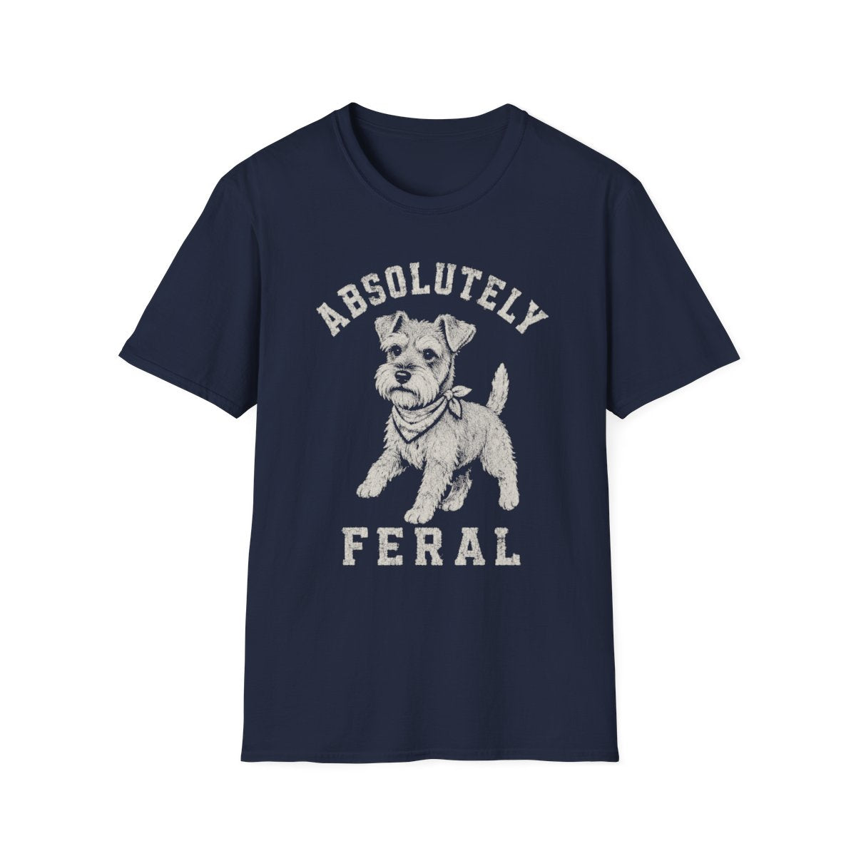 Bandana Schnauzer Tee - Navy