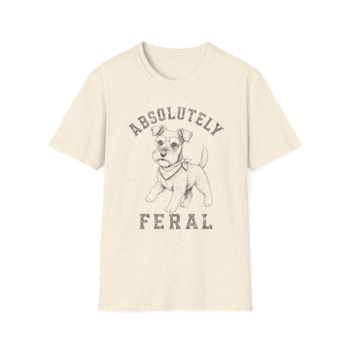 Bandana Schnauzer Tee - Natural