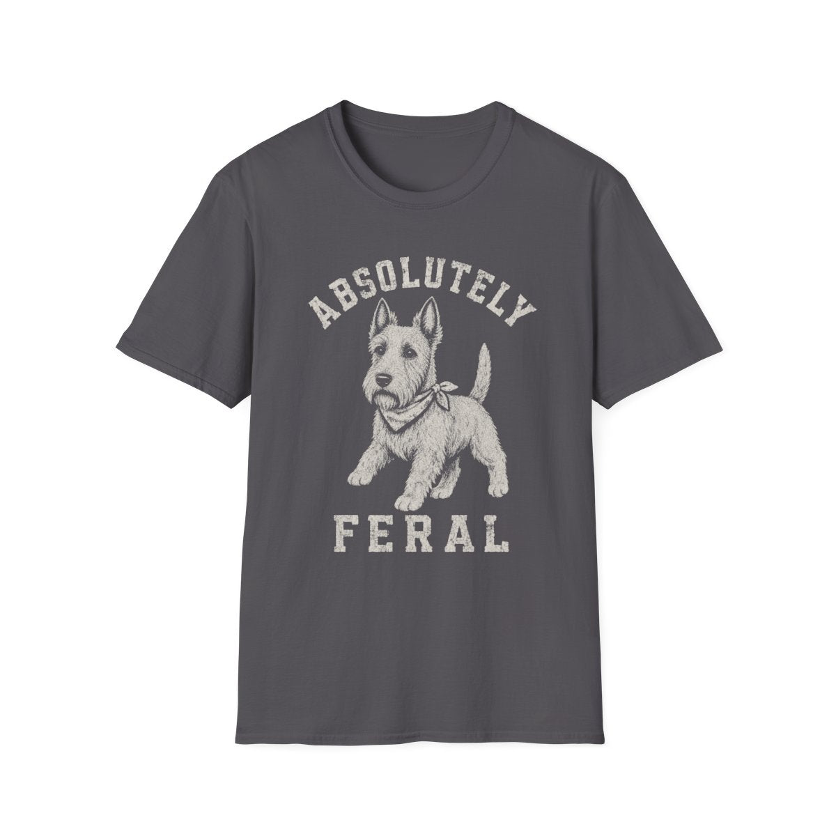 Bandana Scottish Terrier Tee - Charcoal