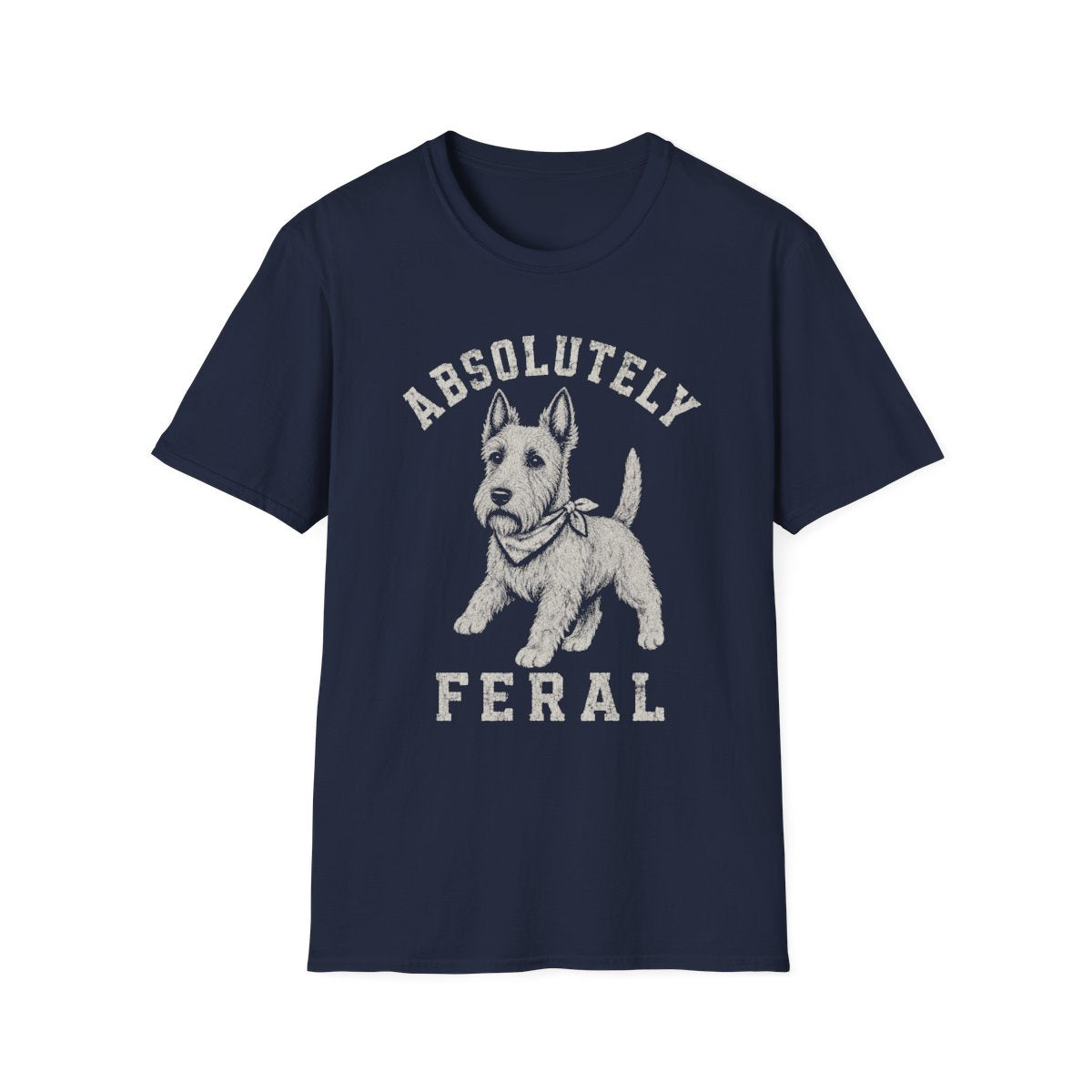 Bandana Scottish Terrier Tee - Navy
