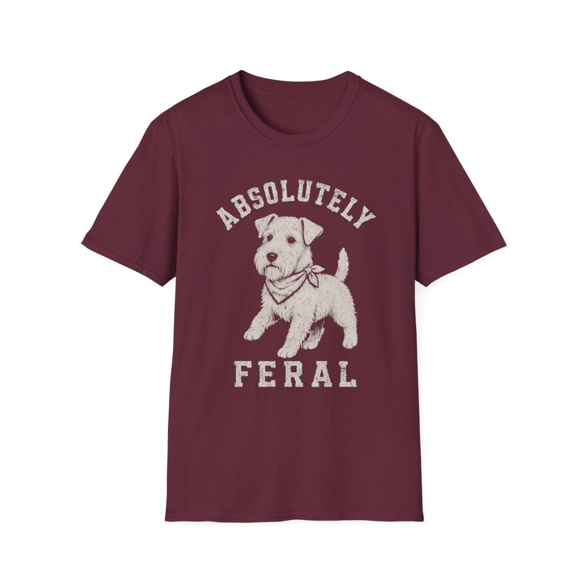 Bandana Sealyham Terrier Tee - Maroon
